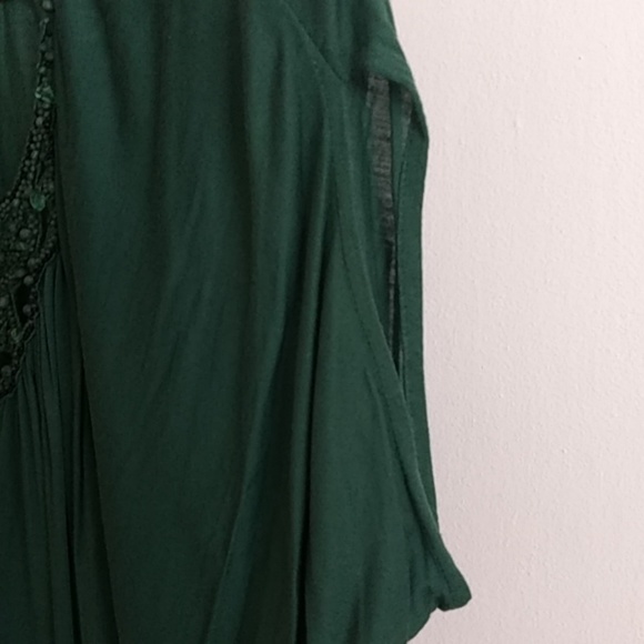 BcbgMaxazria Jade Green Dress with Beaded neckline - Picture 6 of 7